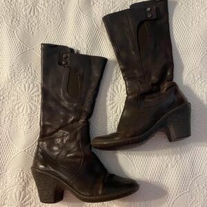 Vintage Leather Camper Boots